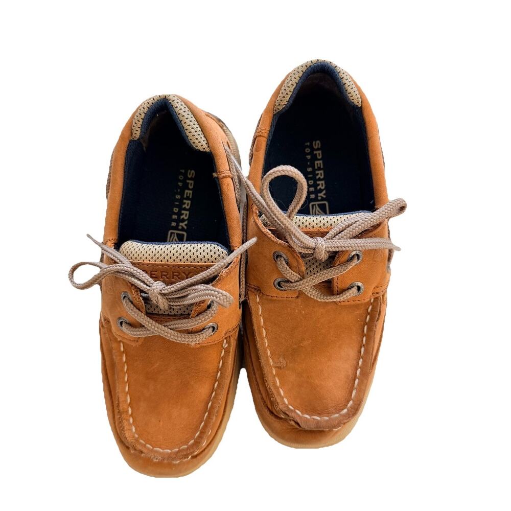 Sperry Top-Sider Lanyard Boat Shoes Boys Big Kid Size 1 M Docksiders